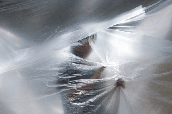 plastic sheeting mold containment barrier